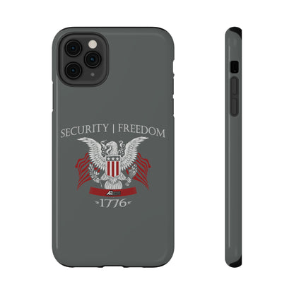 Security and Freedom iPhone TOUGH Case [Grey]