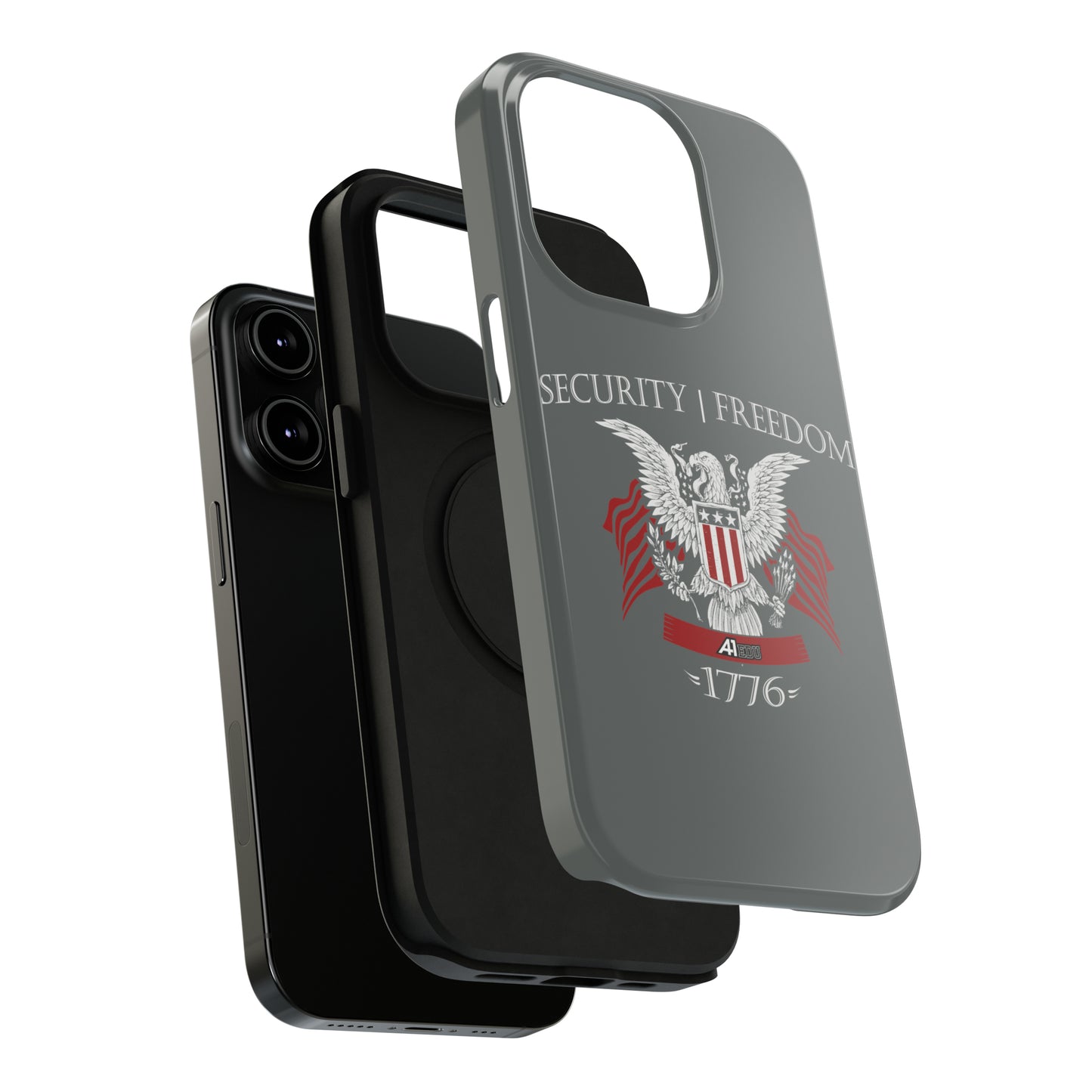 Security and Freedom iPhone TOUGH Case [Grey]