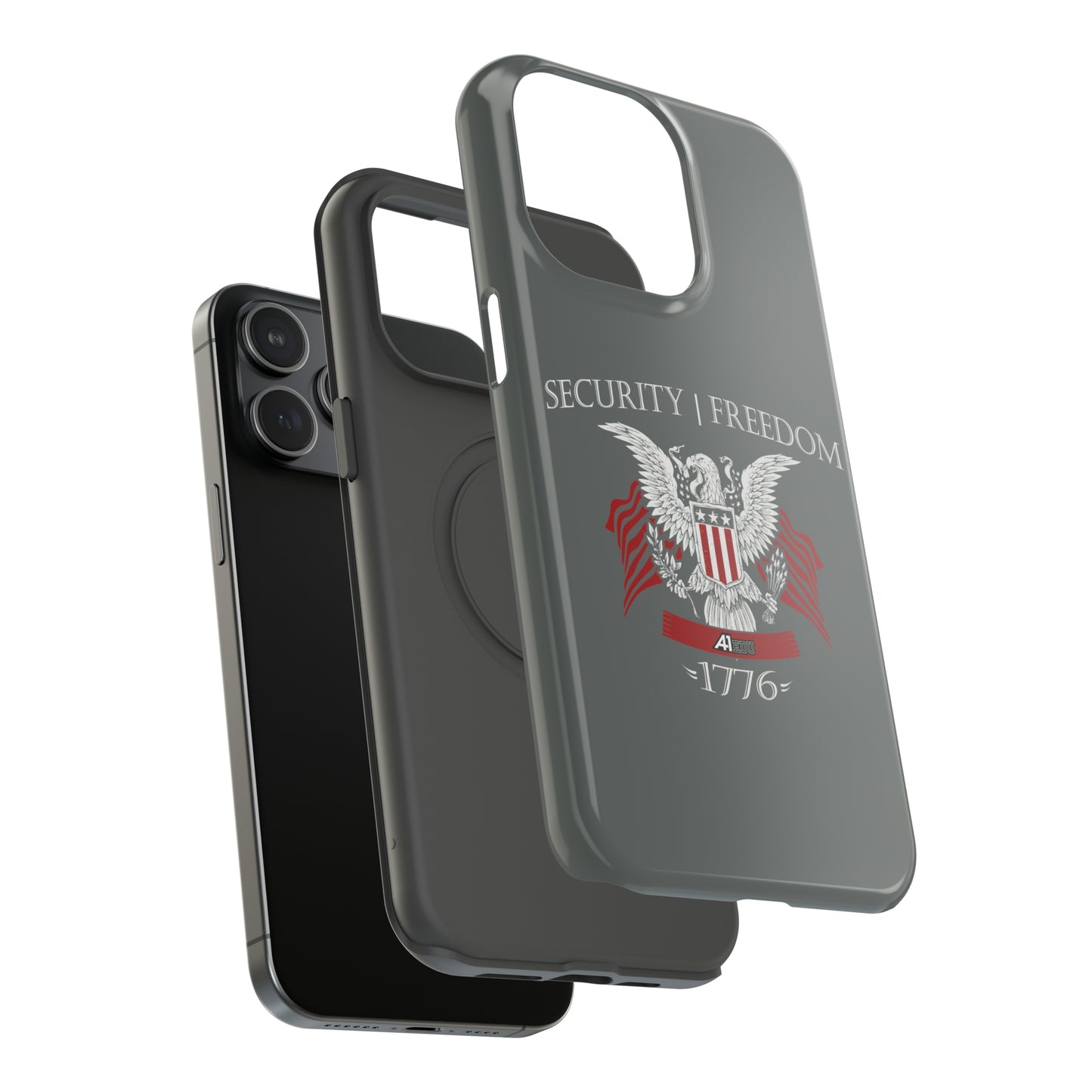 Security and Freedom iPhone TOUGH Case [Grey]