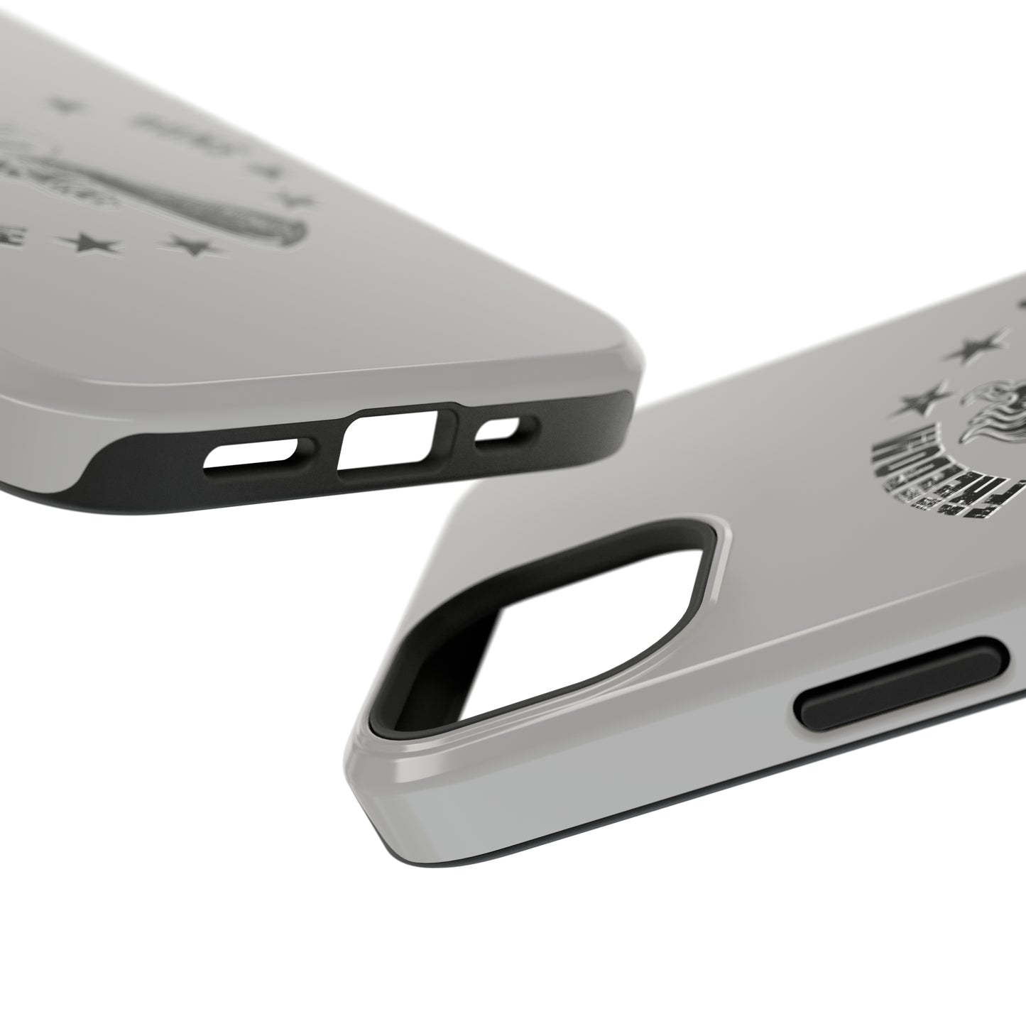 Freedom Justice Guns iPhone TOUGH Case [Silver]