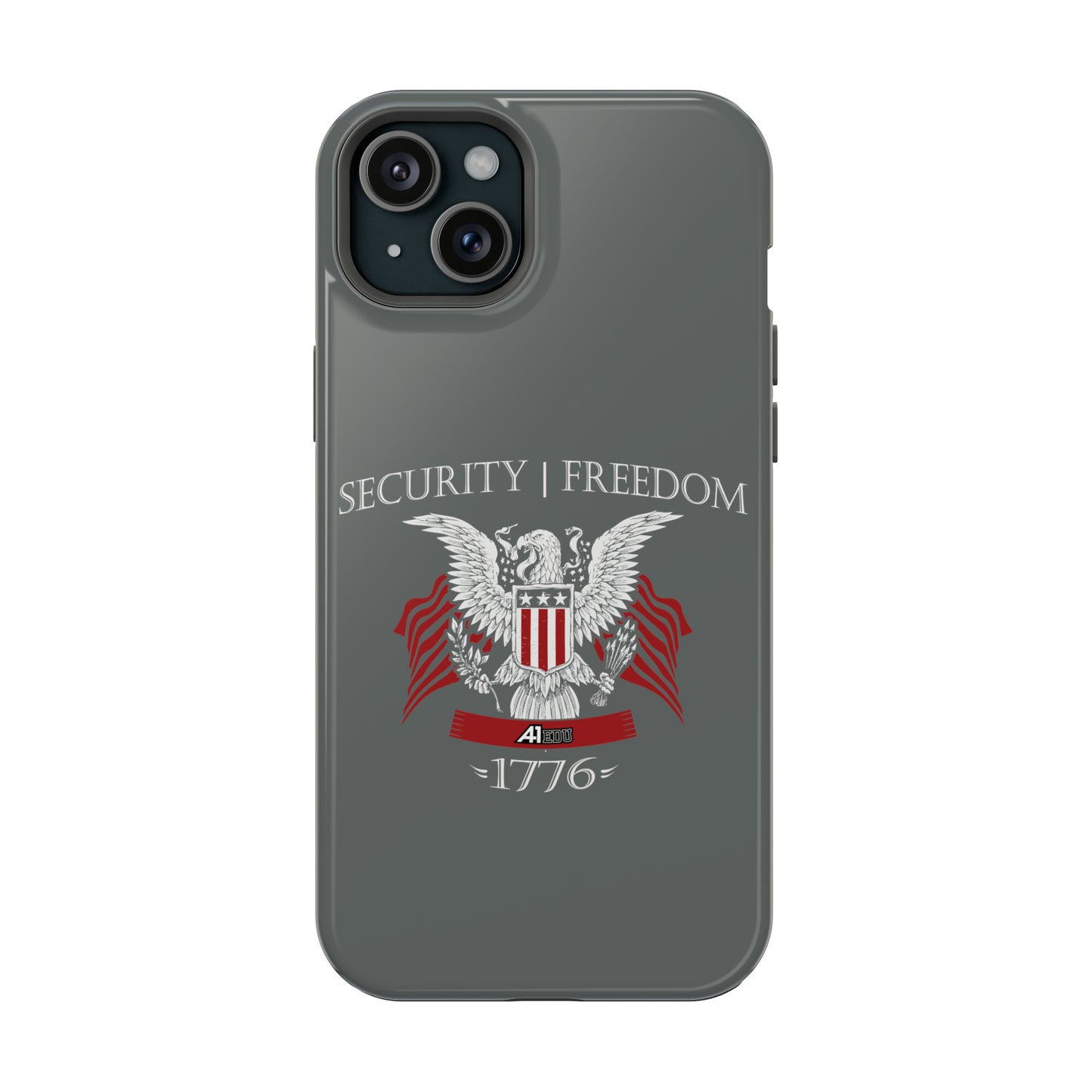 Security and Freedom iPhone TOUGH Case [Grey]