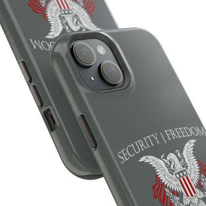 Security and Freedom iPhone TOUGH Case [Grey]