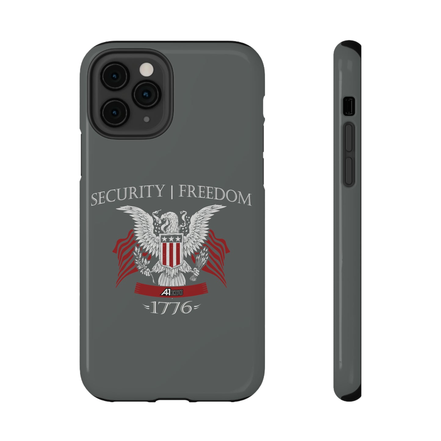 Security and Freedom iPhone TOUGH Case [Grey]