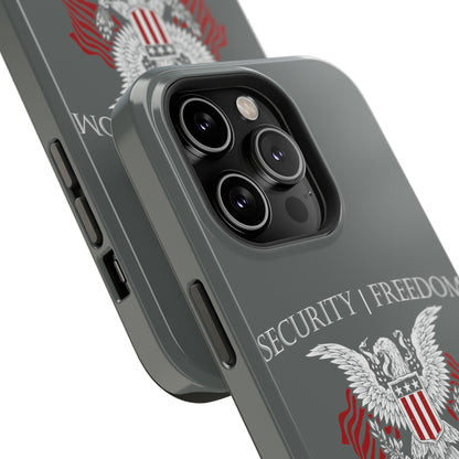 Security and Freedom iPhone TOUGH Case [Grey]