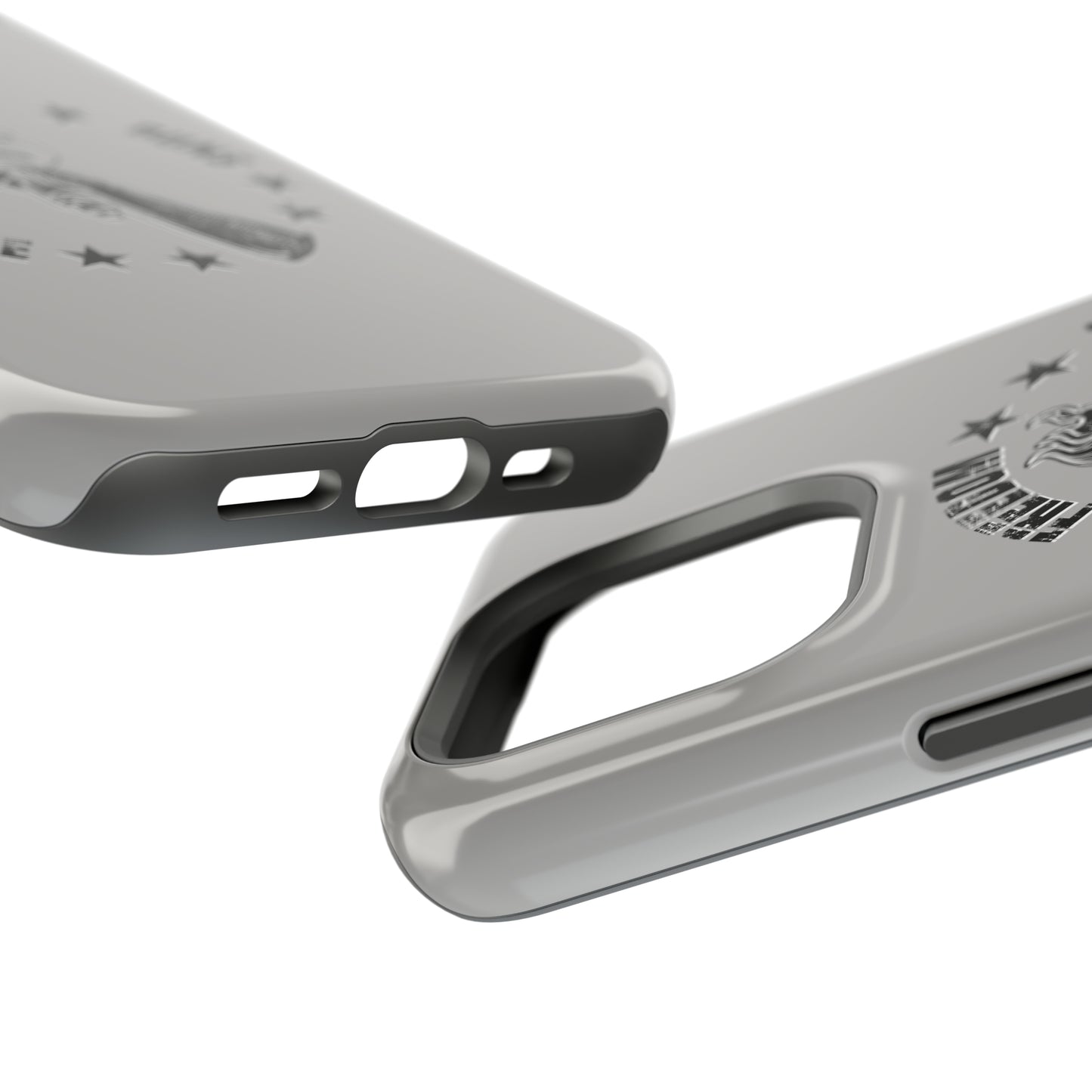 Freedom Justice Guns iPhone TOUGH Case [Silver]