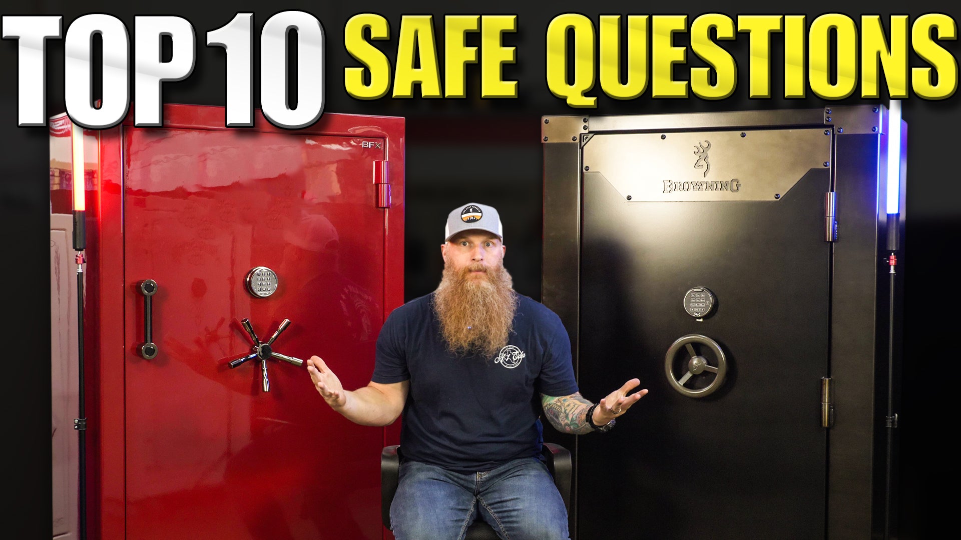 Load video: Liberty Safe versus Browning ProSteel is a comparison video breakding down the details of fire rating, construction, interior layout, and more, between each safe manufacturer.